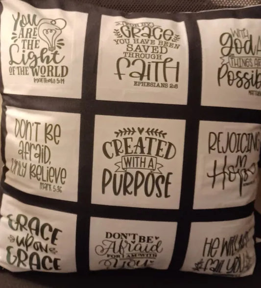 Inspirational Pillows with inserts